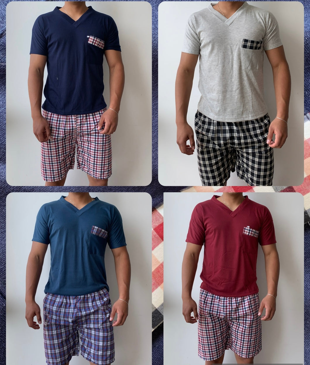 PIJAMA HOMBRE PANTALONETA X3