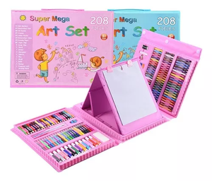 SET DE COLORES 208 PIEZAS JUEGO ARTE