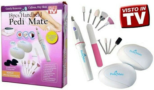 Kit Manicure Pedicure Pulidor 18pcs Quita Callos Pedi Mate