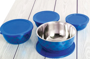 SET DE BOWLS EN ACERO INOXIDABLE APTOS PARA MICROONDAS